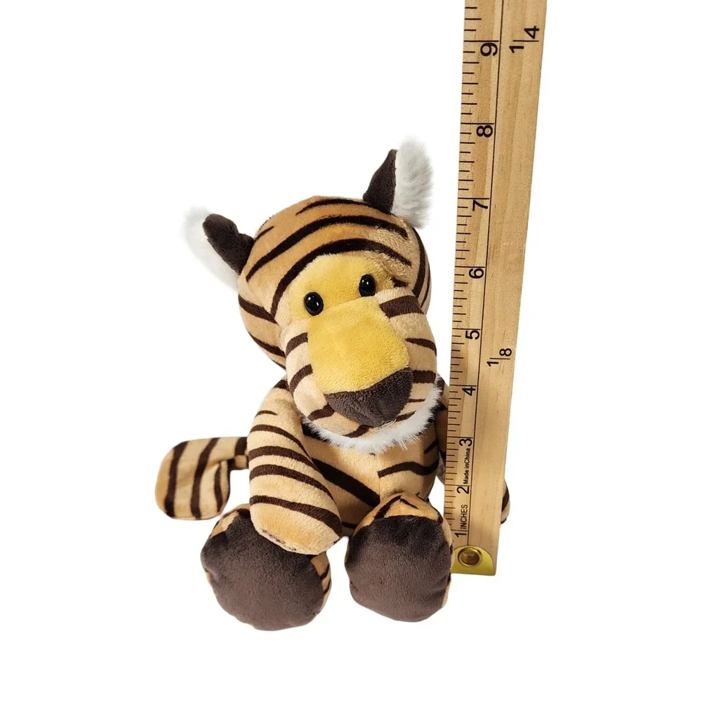 Ai Bei Toys Plush Tiger Stuffed Animal Orange Black Striped Jungle Safari 9 Inch